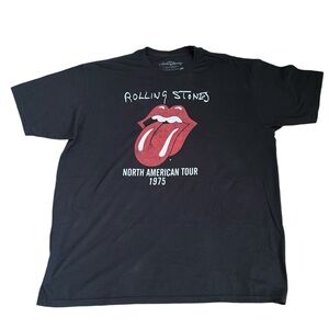 THE ROLLING STONES  TShirt North American Tour 1975. Retro Cotton Blend. SZ:2X